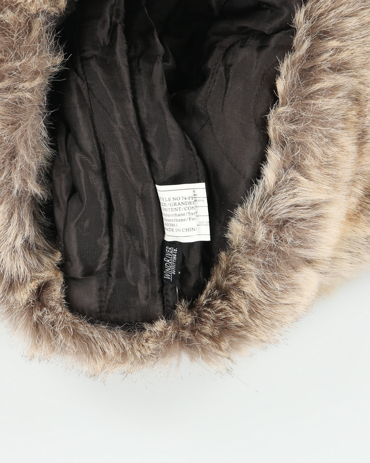 Vintage Y2K 00s Wind River Plaid Faux Fur Trapper Hat - OS