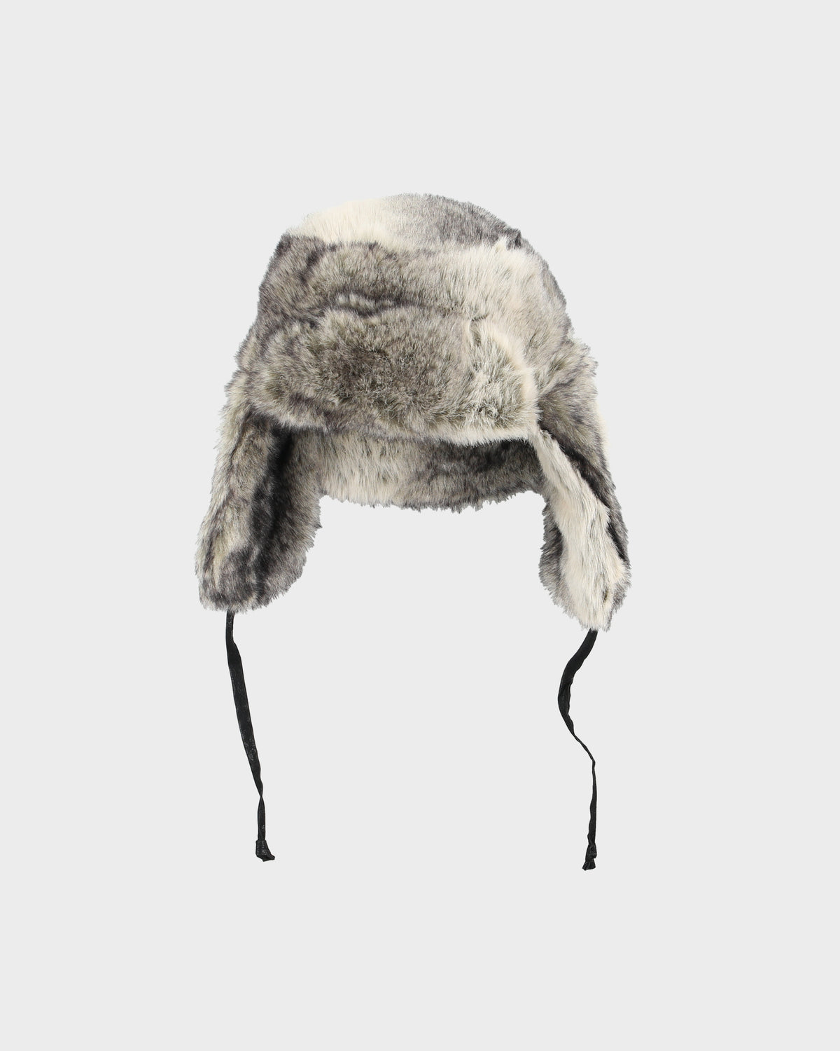 Vintage Y2K 00s Wind River Quilt Lined Faux Fur Trapper Hat - L