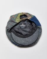 Vintage Guinness Wool Blend Tweed Patchwork Flat Cap - M
