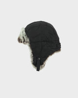 Vintage Woolrich Quilted Waterproof Canvas Lapin Fur Trapper Hat - L