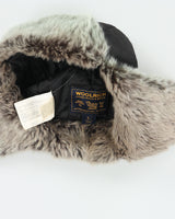 Vintage Woolrich Quilted Waterproof Canvas Lapin Fur Trapper Hat - L