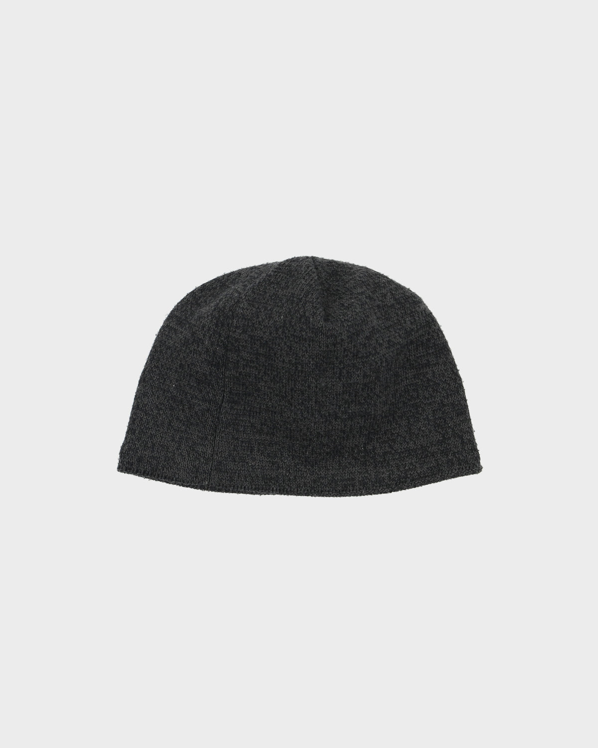 The North Face Marl Grey Wool Blend Knit Fleece Lined Skullcap Beanie - OS