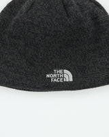 The North Face Marl Grey Wool Blend Knit Fleece Lined Skullcap Beanie - OS