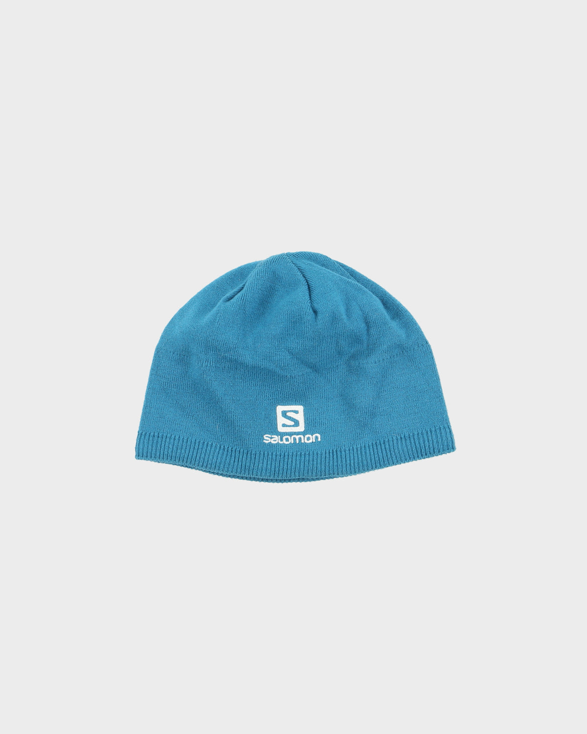 Salomon Teal Fleece Lined Logo Knit Skullcap Beanie - OS