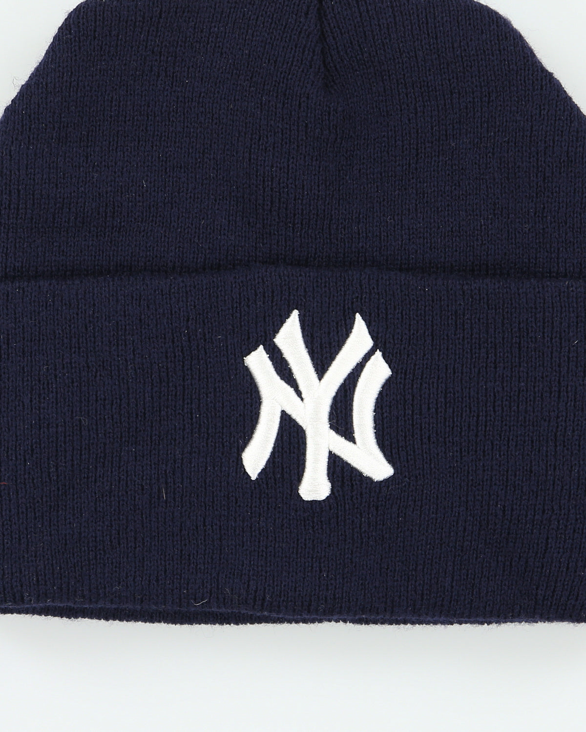Vintage Y2K 00s N.Y Yankees MLB Knit Made In USA Cuff Beanie - OS
