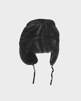 Vintage Y2K 00s FRR Canada Sheepskin Leather Aviator Captain Trapper Hat - L/XL