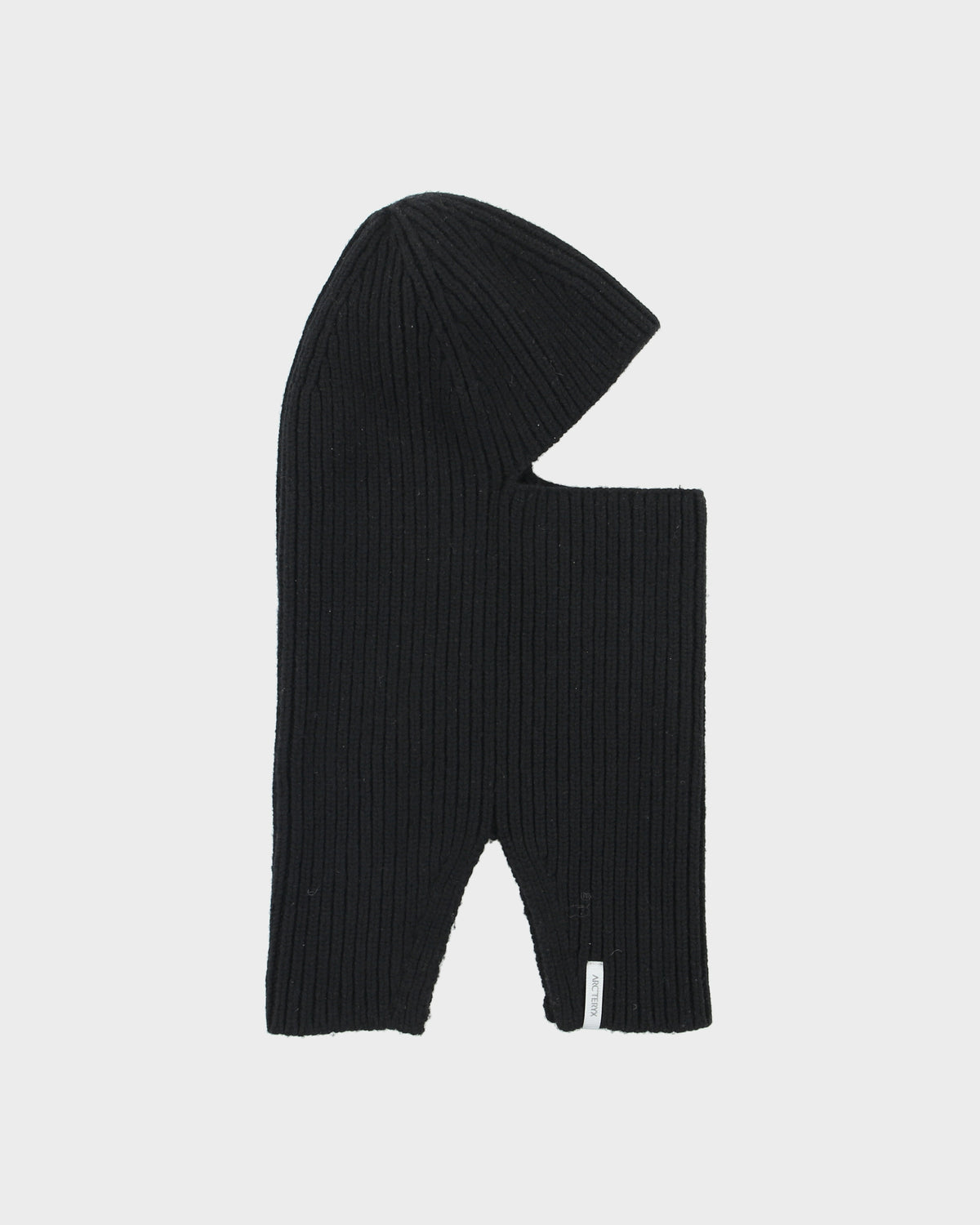 Arc'teryx Black Lemae Wool Ribbed Knit Balaclava - L