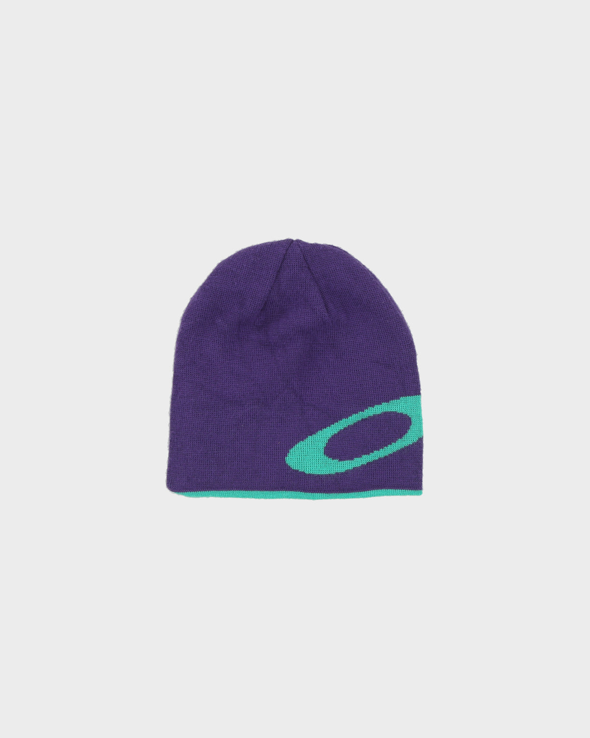 Vintage Y2K 00s Oakley Eclipse Reversible Skullcap Beanie - OS