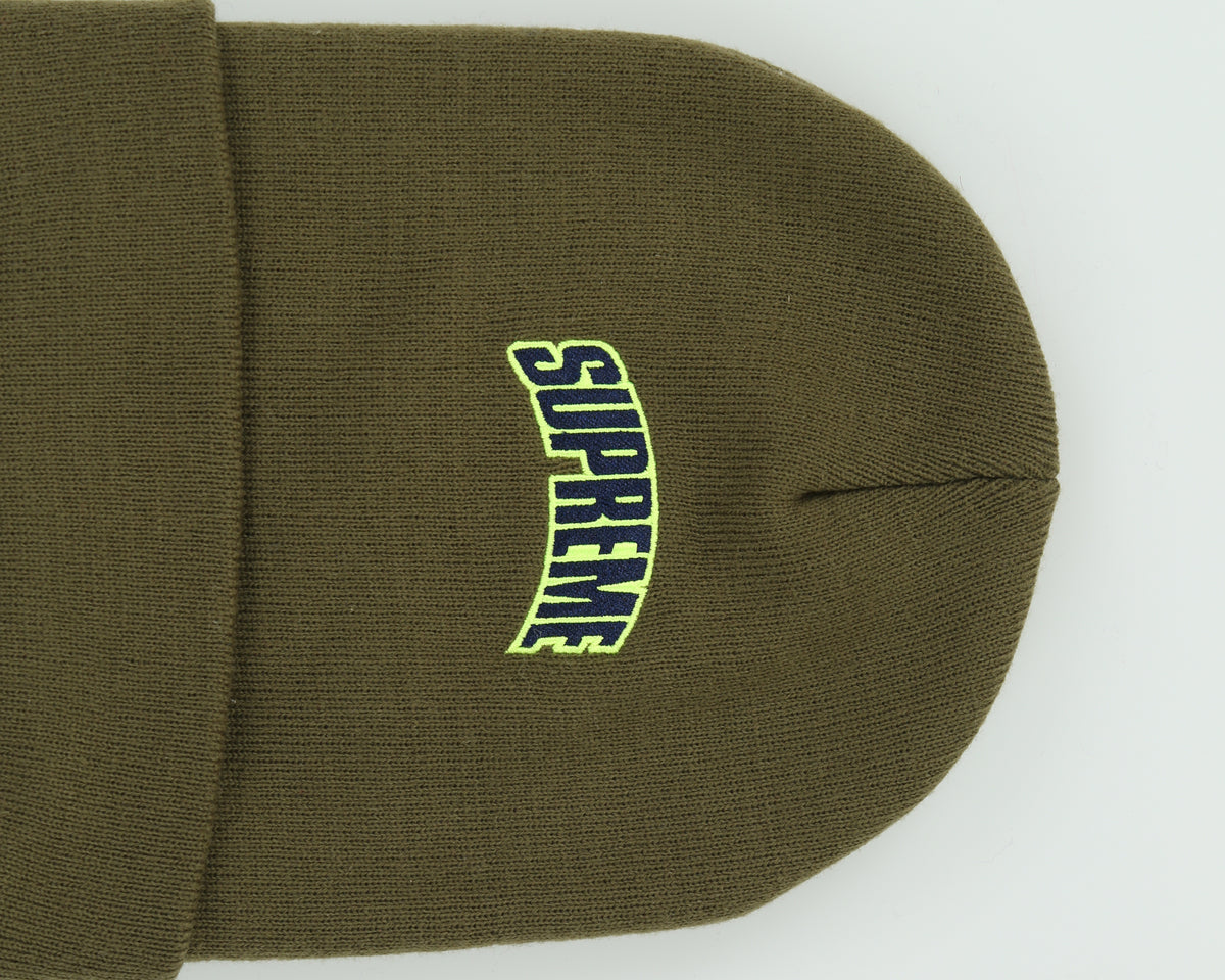 F/W 2018 Supreme Khaki Crown Logo Beanie - OS