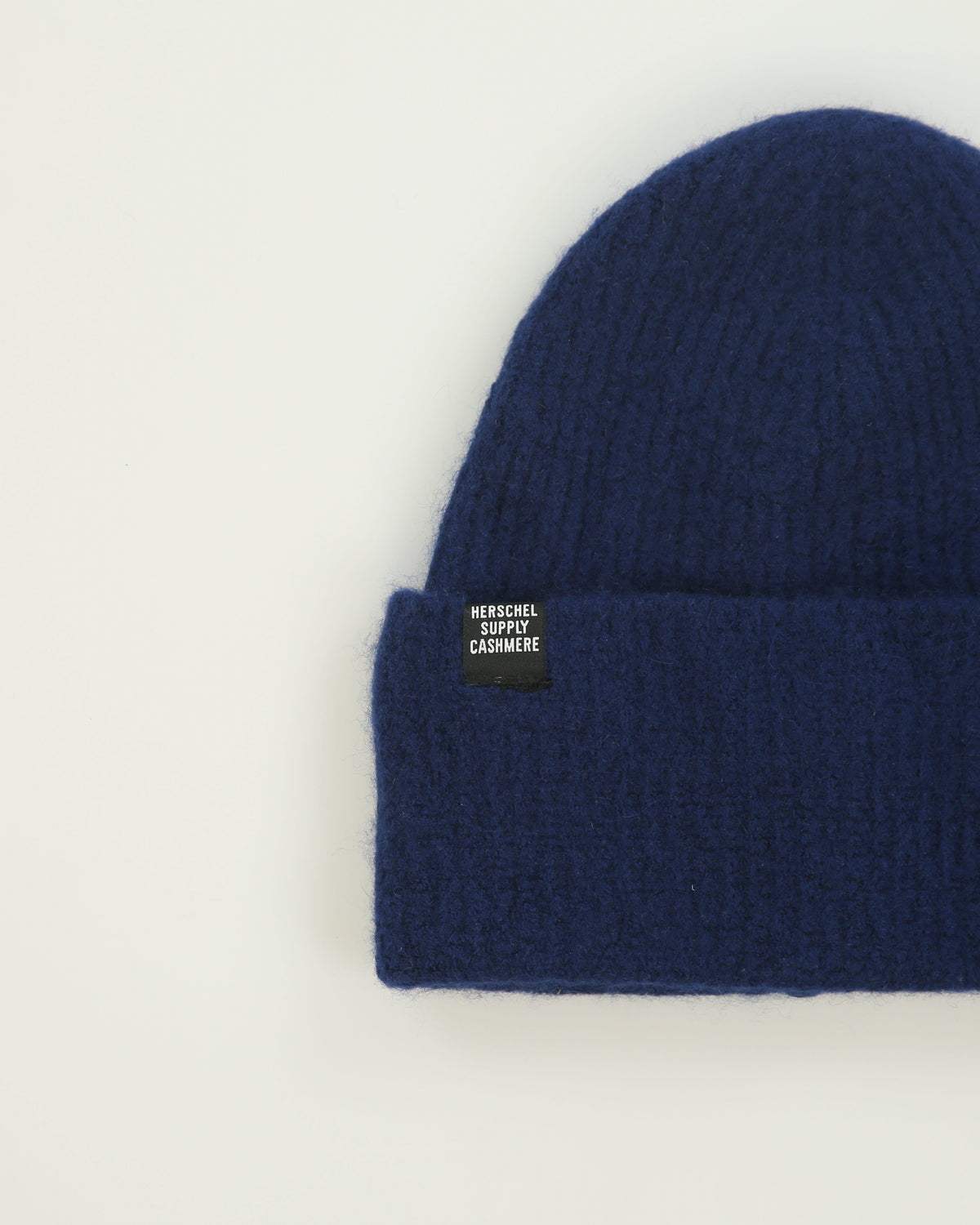 Herschel Supply Cashmere Wool Ribbed Knit Fishermans Beanie - S/M