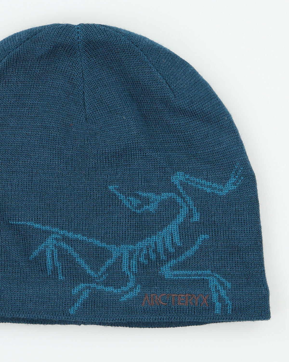 2025 Arc'teryx Teal Bird Head Toque Wool Blend Knit Fleece Lined Skullcap Beanie - OS