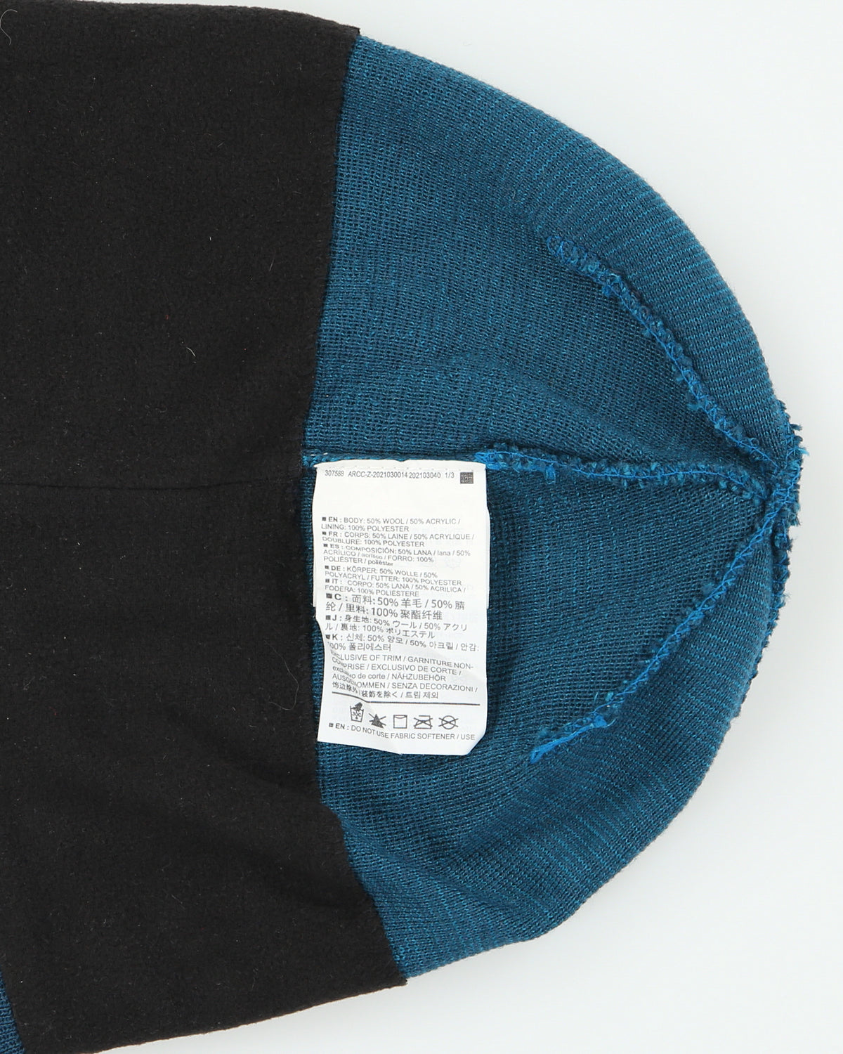 2025 Arc'teryx Teal Bird Head Toque Wool Blend Knit Fleece Lined Skullcap Beanie - OS
