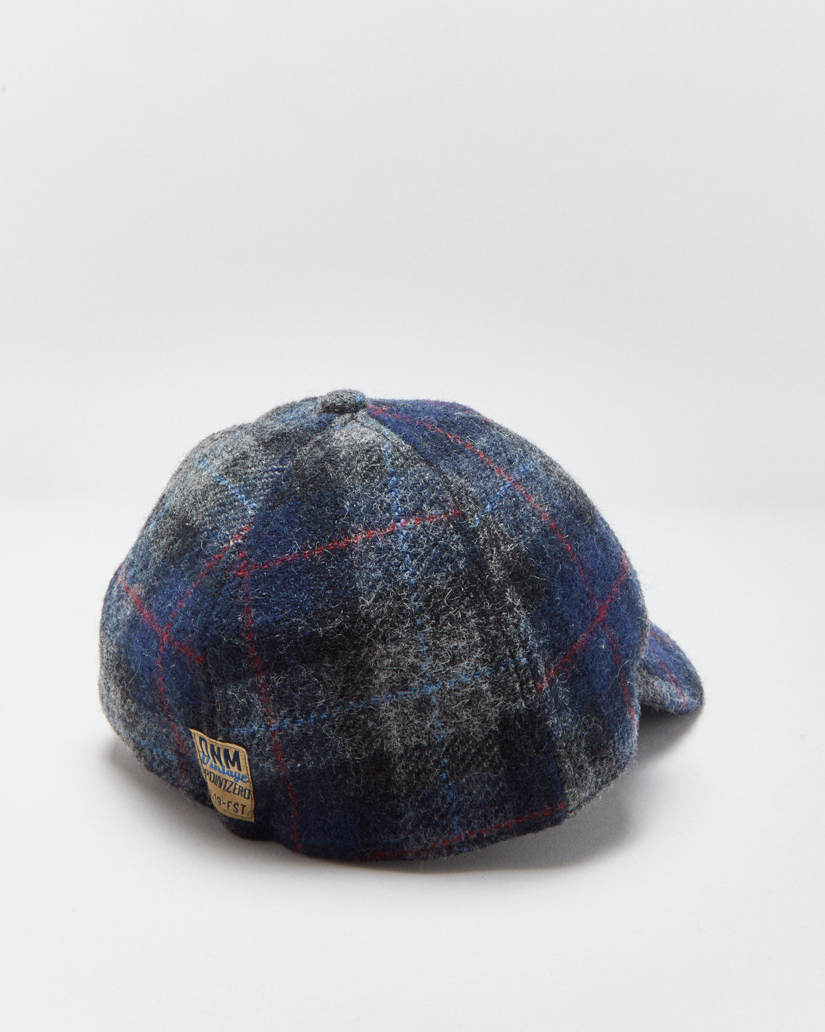 Vintage Y2K 00s Point Zero Plaid Wool Fitted Baseball Cap - S/M