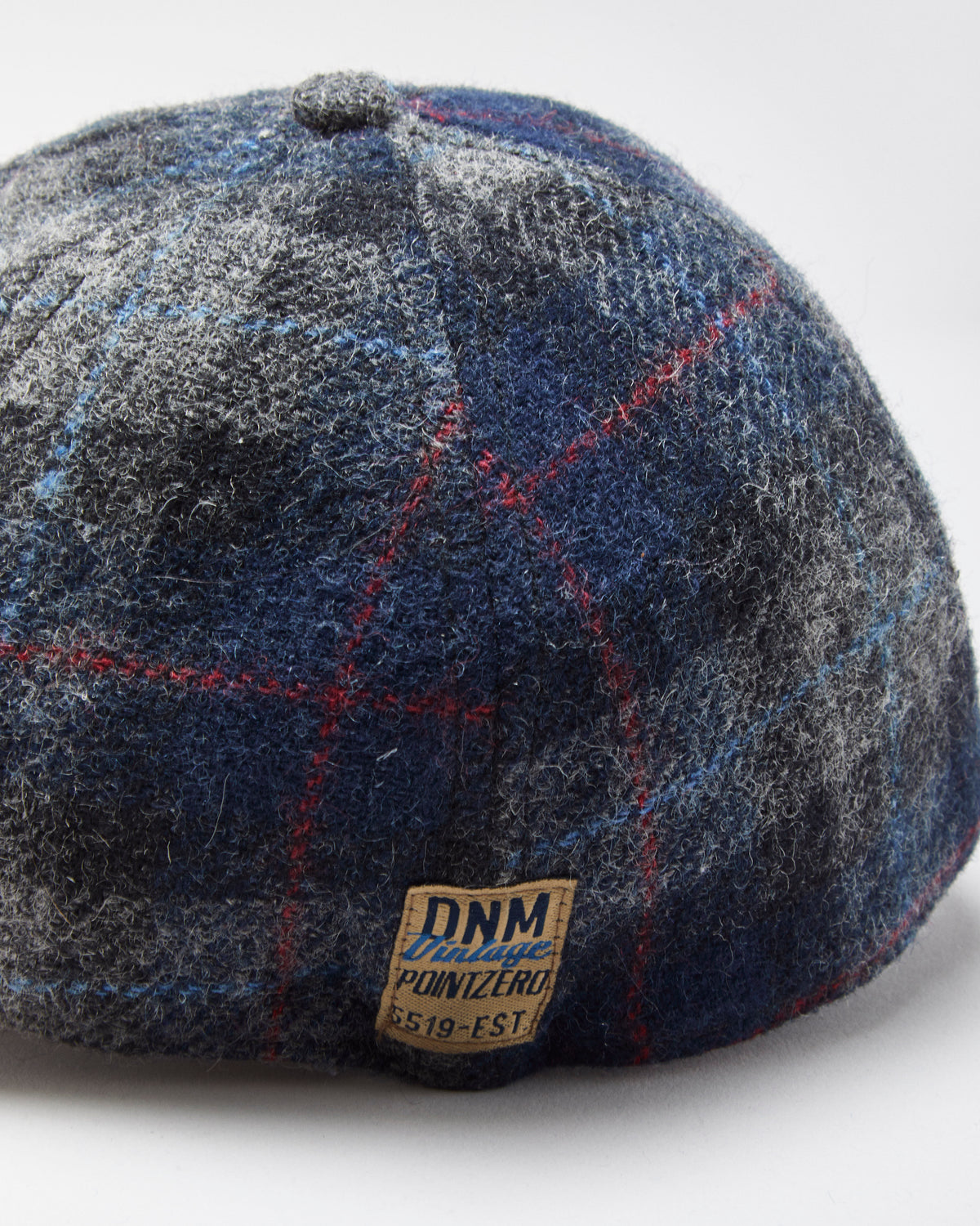 Vintage Y2K 00s Point Zero Plaid Wool Fitted Baseball Cap - S/M