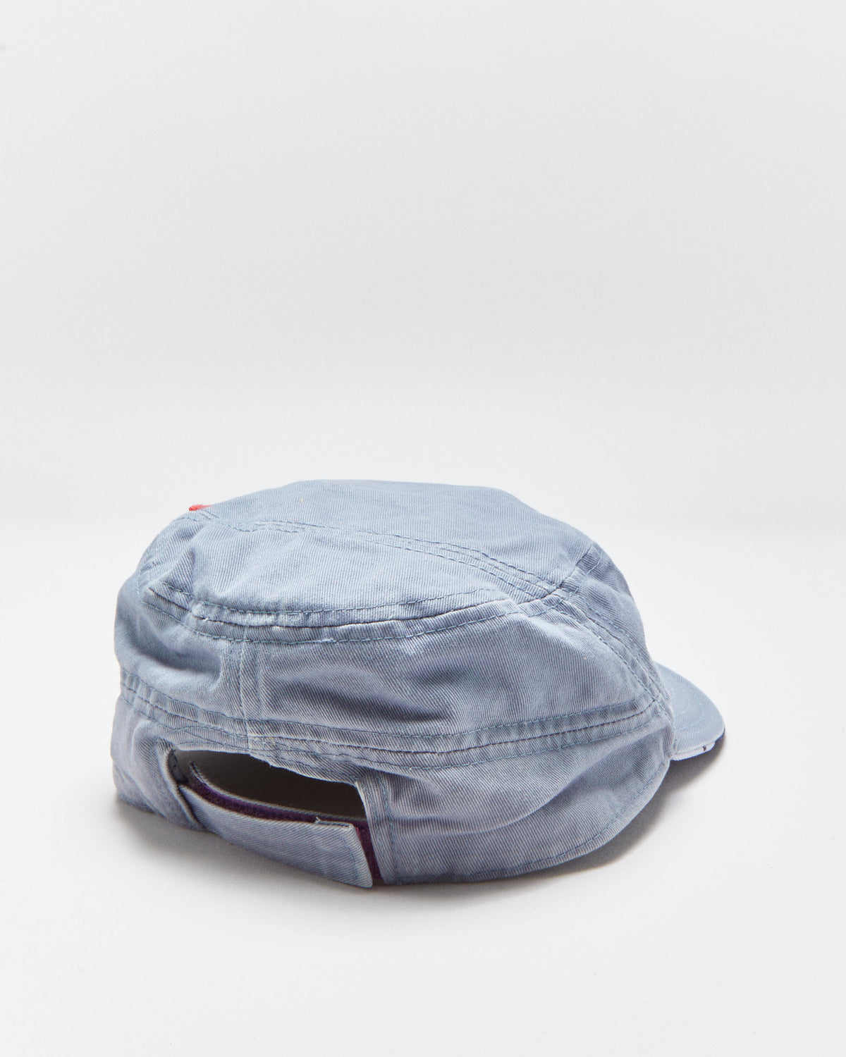 Vintage Y2K 00s Adidas Violet Grey Canvas Velcro Army Cap - OS