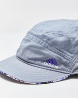 Vintage Y2K 00s Adidas Violet Grey Canvas Velcro Army Cap - OS