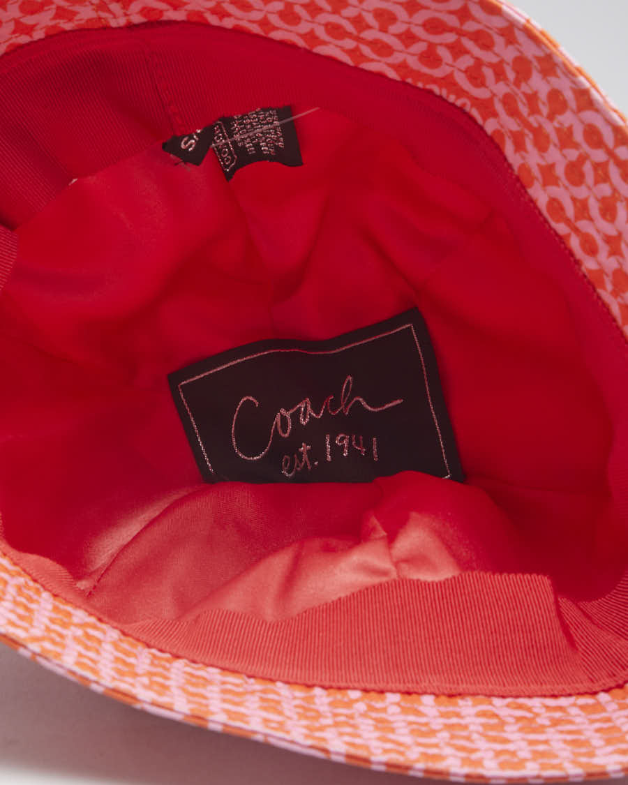 Y2K 00s Coach Pink Hat - S