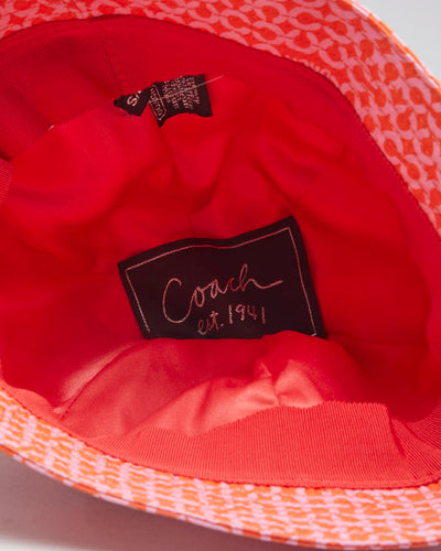 Y2K 00s Coach Pink Hat - S