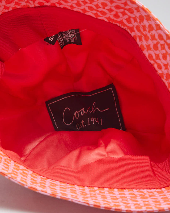 Y2K 00s Coach Pink Hat - S
