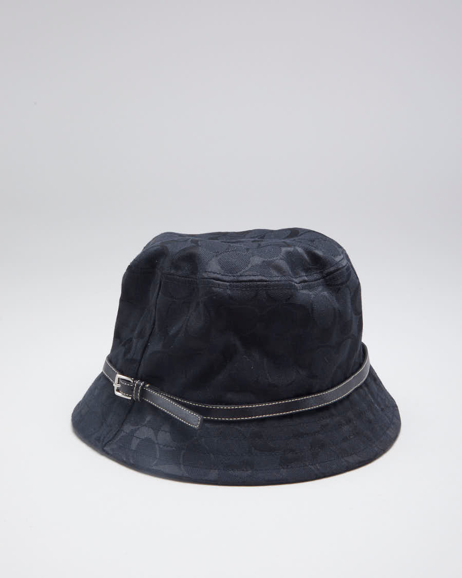 Y2K 00s Coach Monochrome Belted Hat - M/L