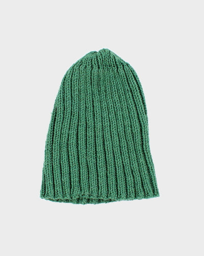 Handmade Green Classic Knit Beanie