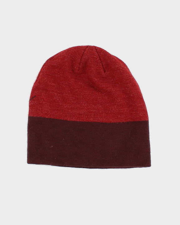 Unisex Red Nike Spell Out Beanie