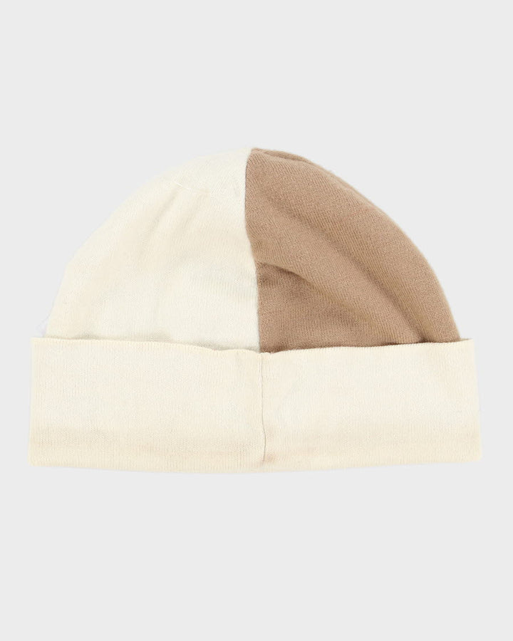 Unisex Cream Diesel Spell Out Beanie