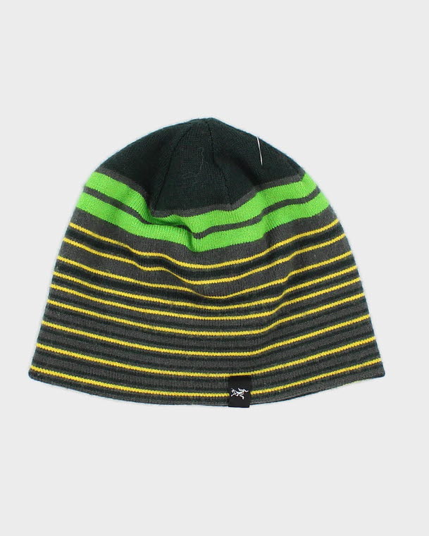 Unisex Green Arc'teryx Stripped Beanie - O/S