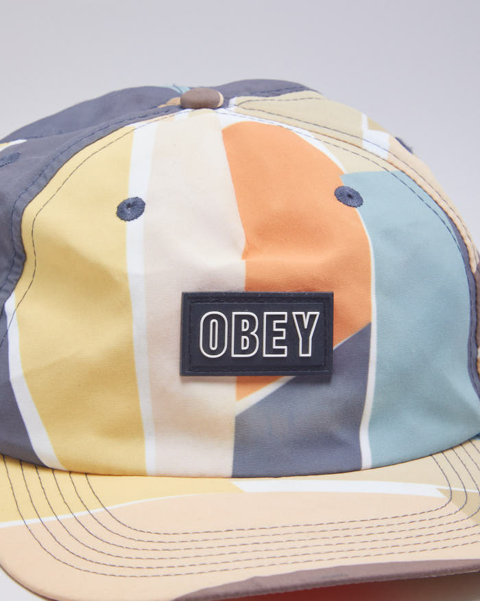 Obey Abstract Multi-coloured Snapback