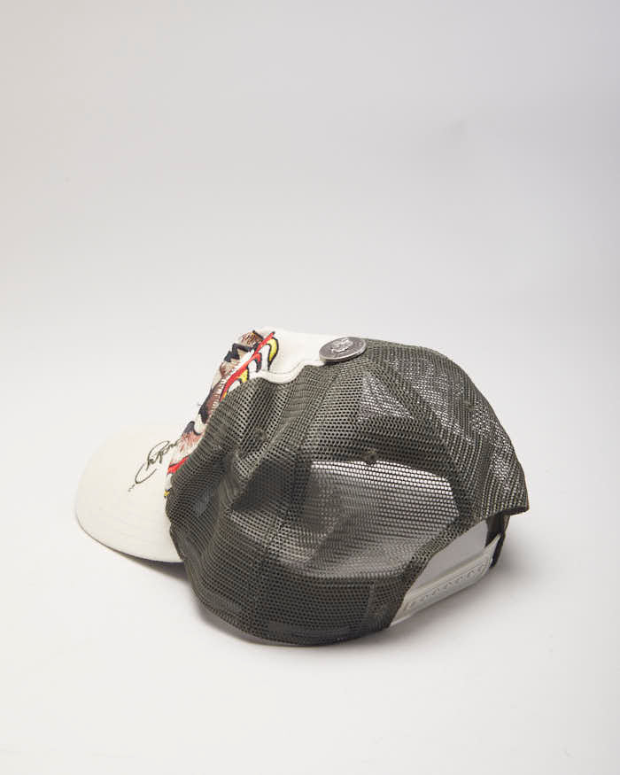 Vintage Y2K Ed Hardy Embroidered Trucker Cap - OS