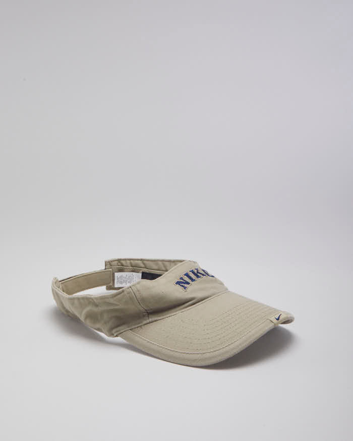 00s Nike Beige Visor Cap - O/S