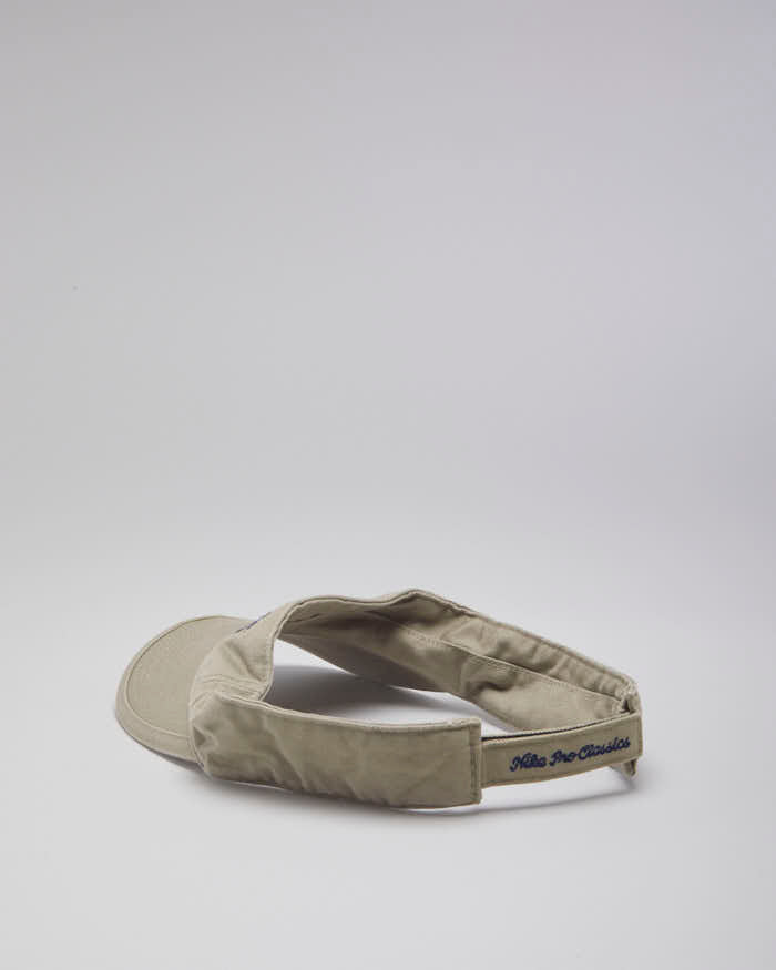 00s Nike Beige Visor Cap - O/S