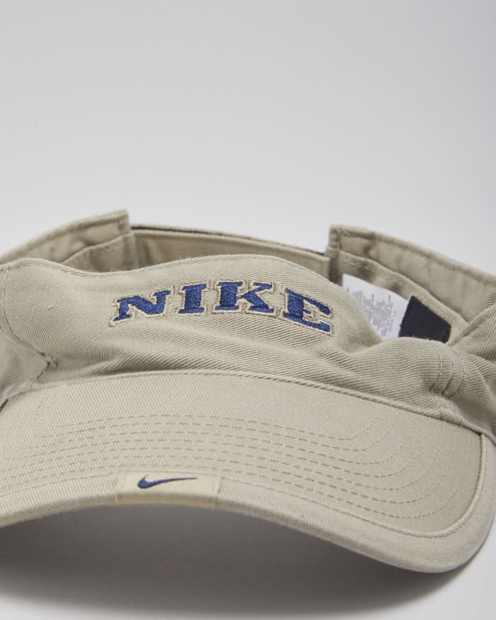 00s Nike Beige Visor Cap - O/S