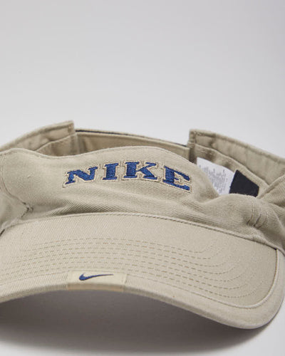 00s Nike Beige Visor Cap - O/S