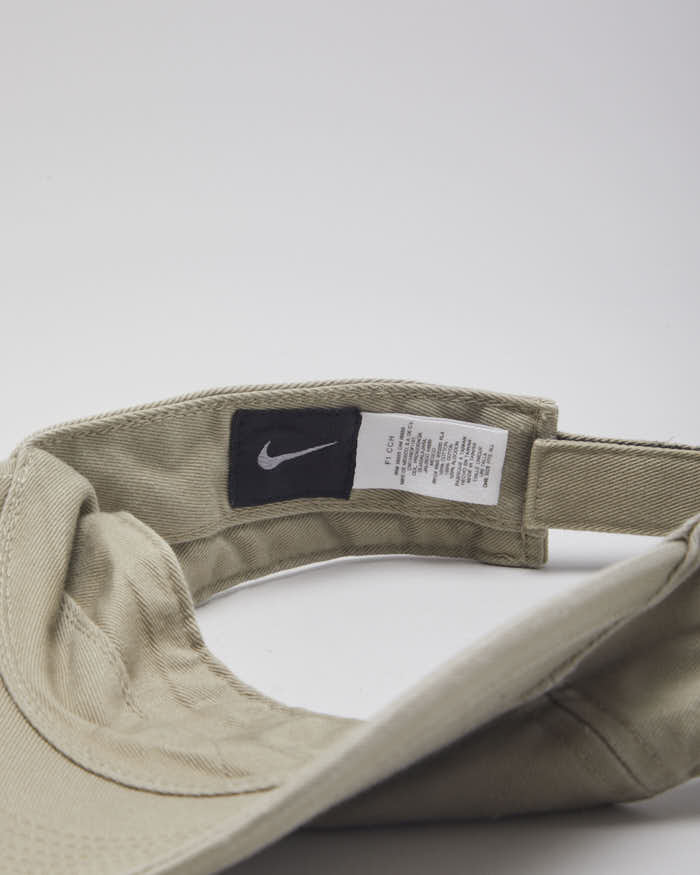 00s Nike Beige Visor Cap - O/S