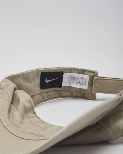 00s Nike Beige Visor Cap - O/S