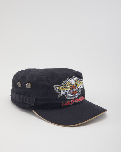 Vintage 2000's Harley Davidson Military Style Baseball Cap - OS