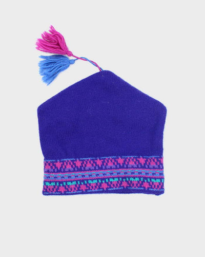 Wool Purple Beanie