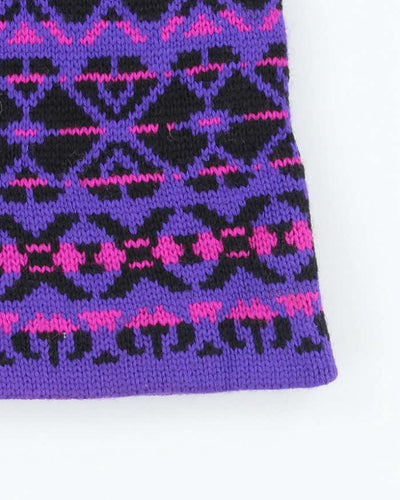 Purple Wool Beanie