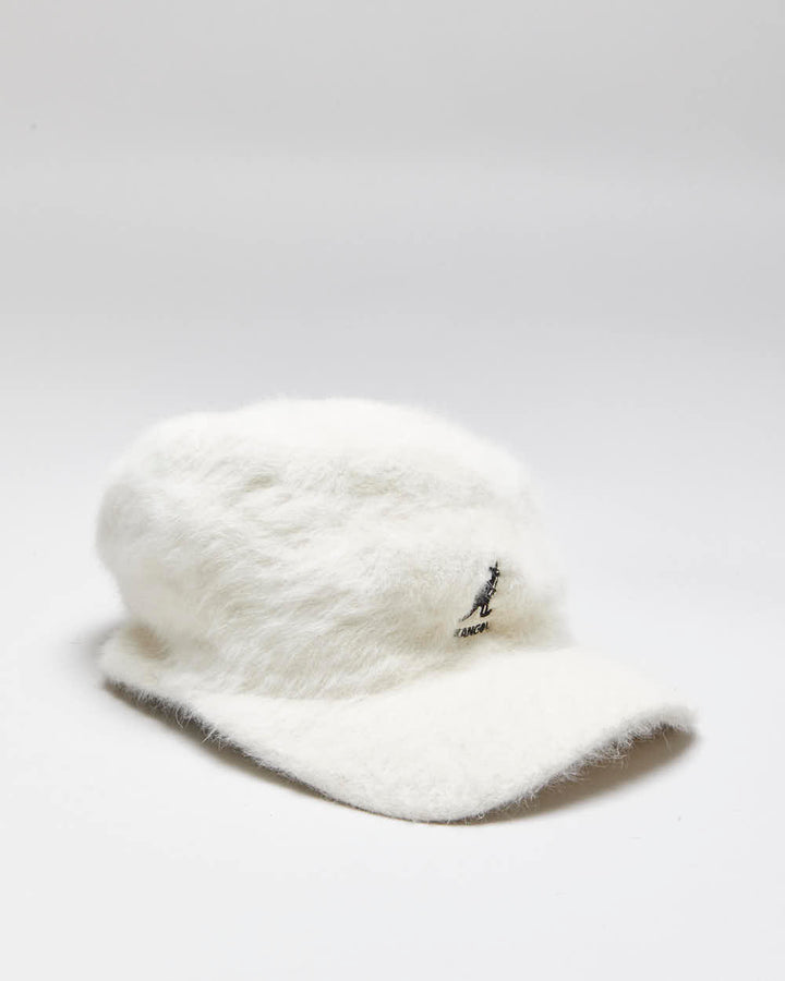 Vintage Y2K 00s Kangol Cream Angora Cap - M