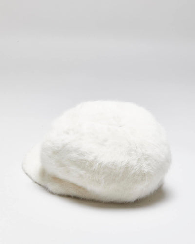 Vintage Y2K 00s Kangol Cream Angora Cap - M
