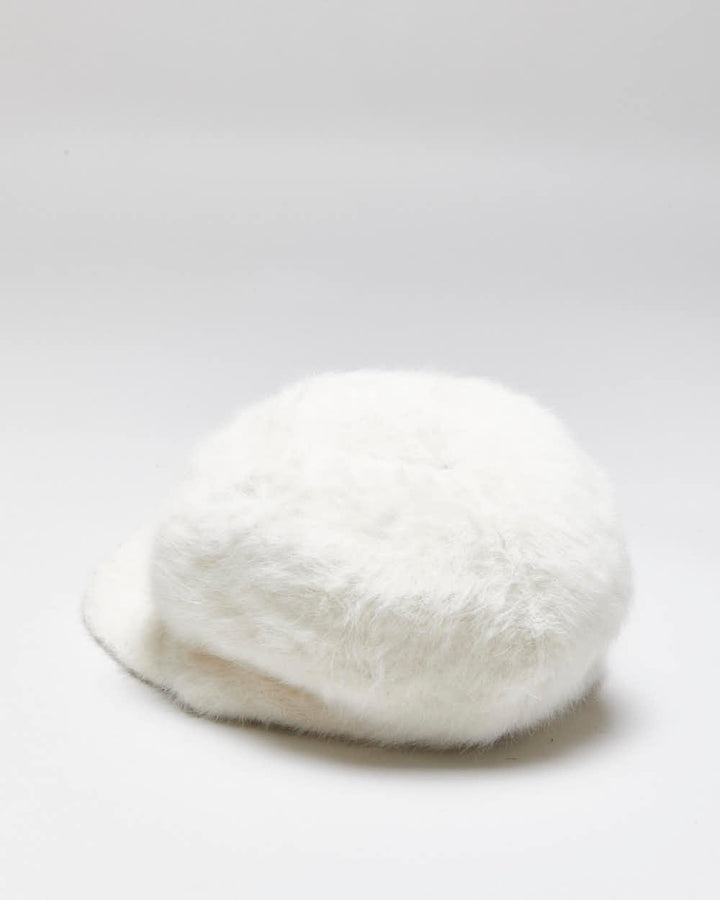 Vintage Y2K 00s Kangol Cream Angora Cap - M