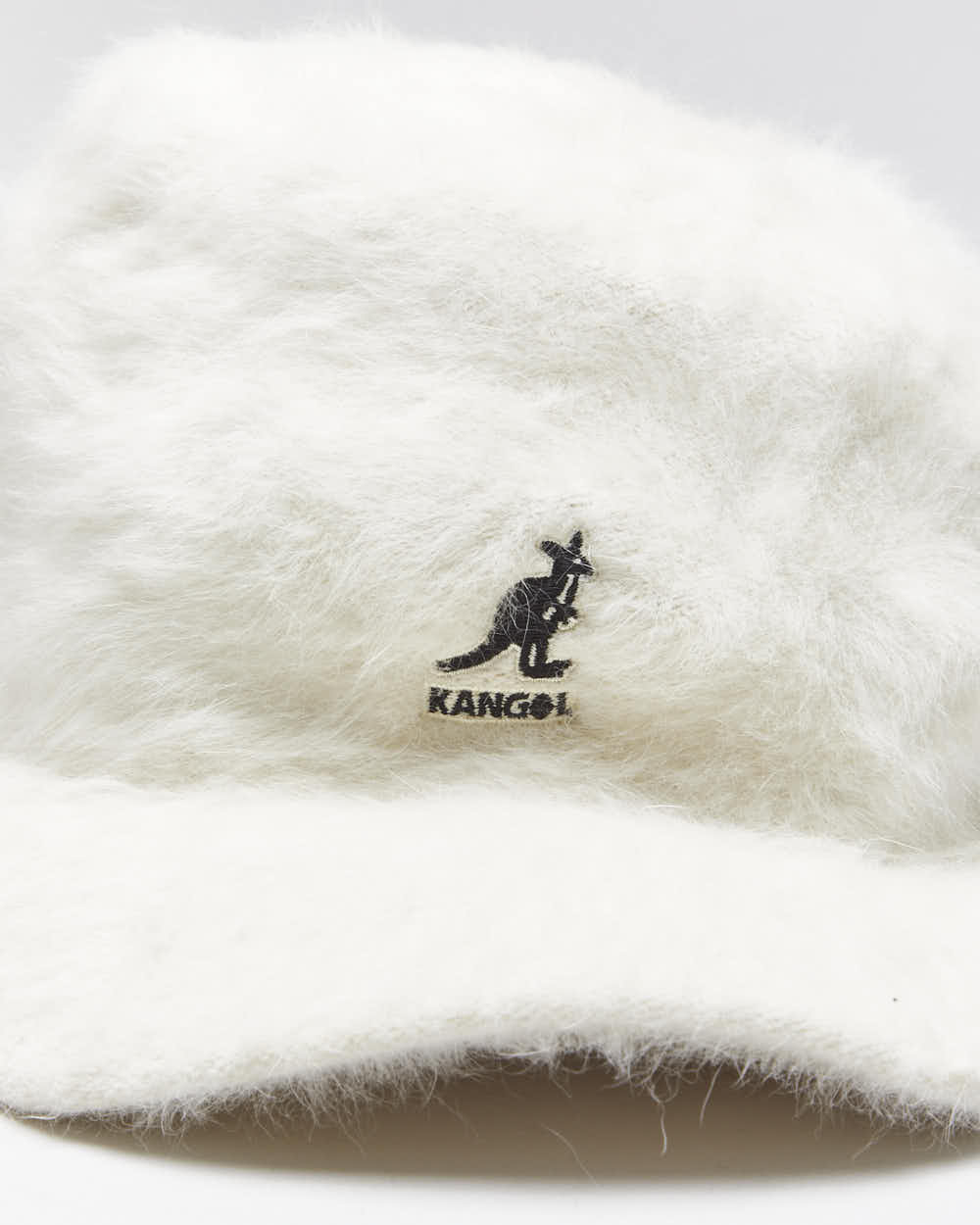 Vintage Y2K 00s Kangol Cream Angora Cap - M