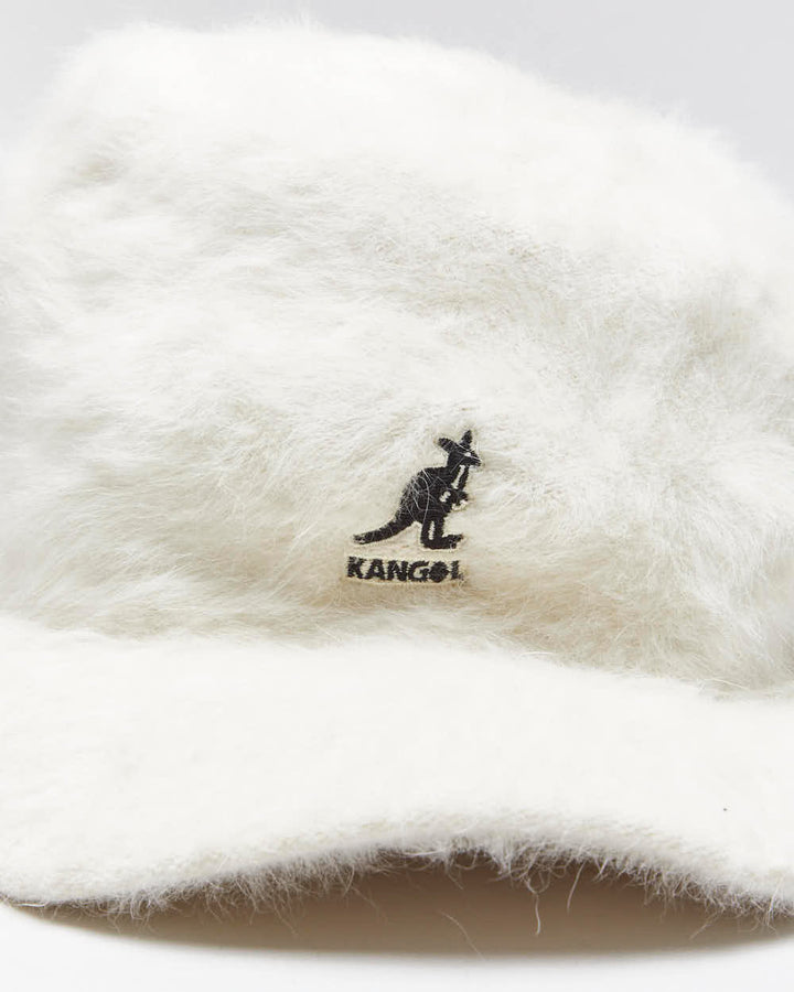 Vintage Y2K 00s Kangol Cream Angora Cap - M