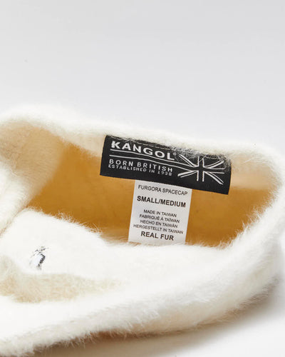 Vintage Y2K 00s Kangol Cream Angora Cap - M