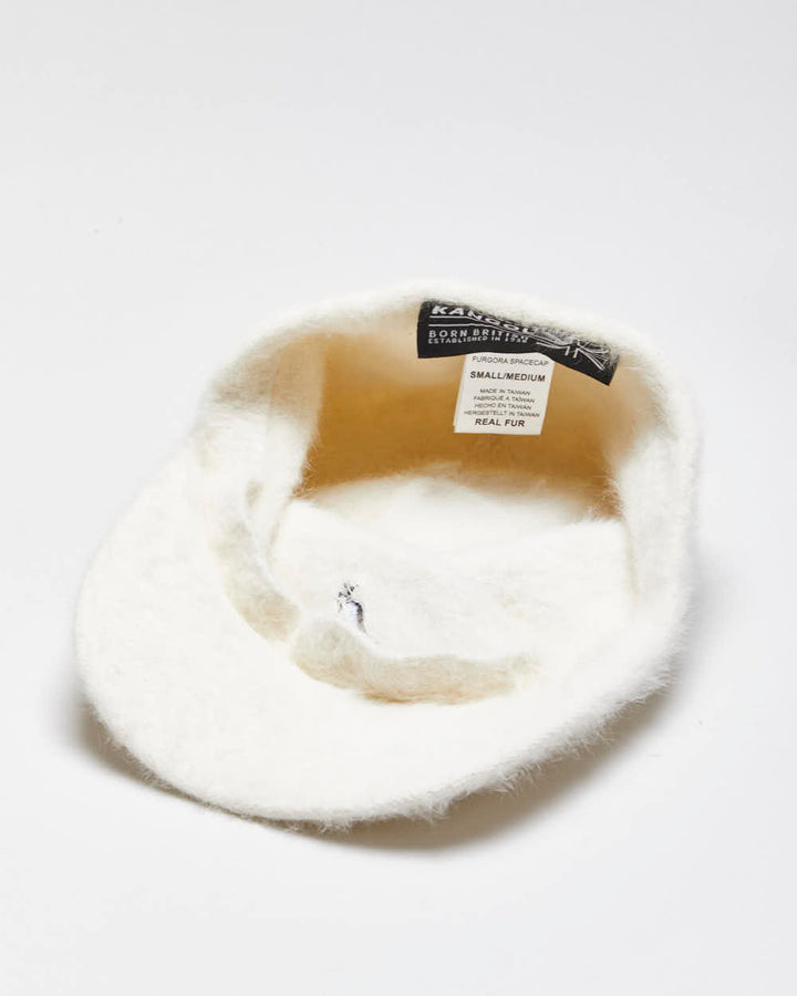 Vintage Y2K 00s Kangol Cream Angora Cap - M