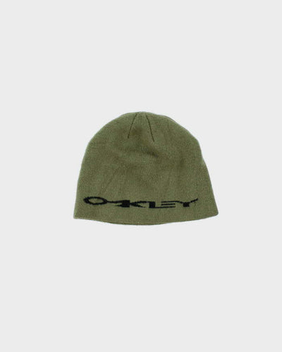 Vintage Khaki Oakley Skull Cap Beanie - One Size
