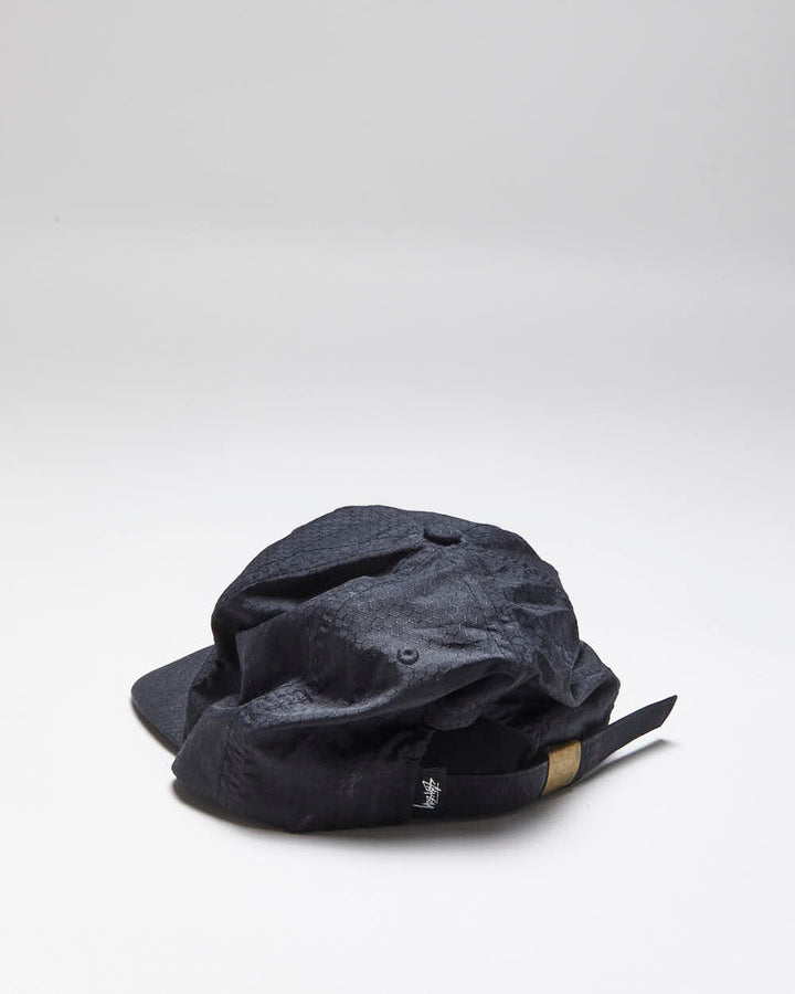 Stussy Black Unisex Stock Lock Taslan Strap Back Cap - One Size