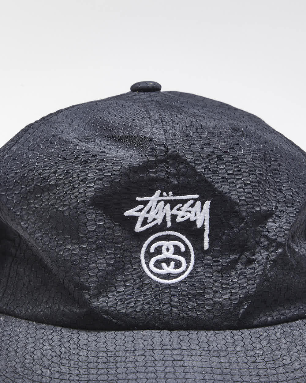 Stussy Black Unisex Stock Lock Taslan Strap Back Cap - One Size