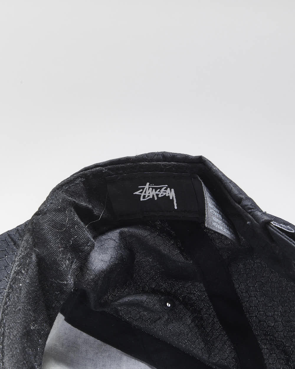 Stussy Black Unisex Stock Lock Taslan Strap Back Cap - One Size